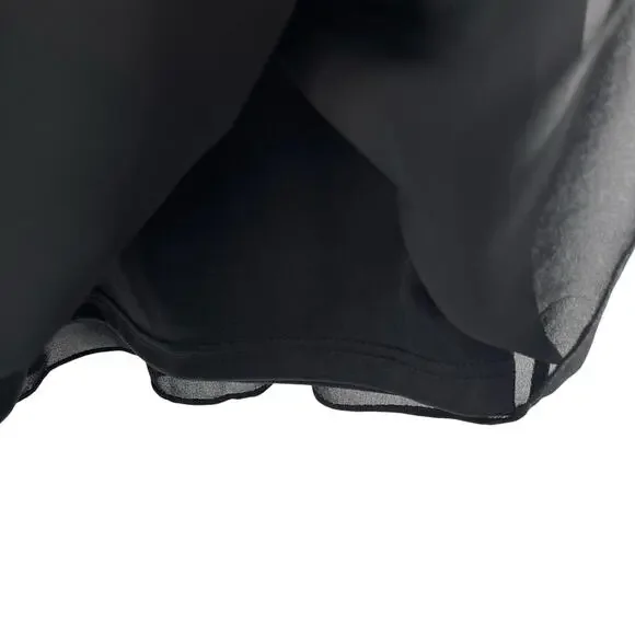 Lulus Romantic Dark Fairycore Witchy Boho Black Lace V-Neckline Mini Dress Small - Picture 13 of 13